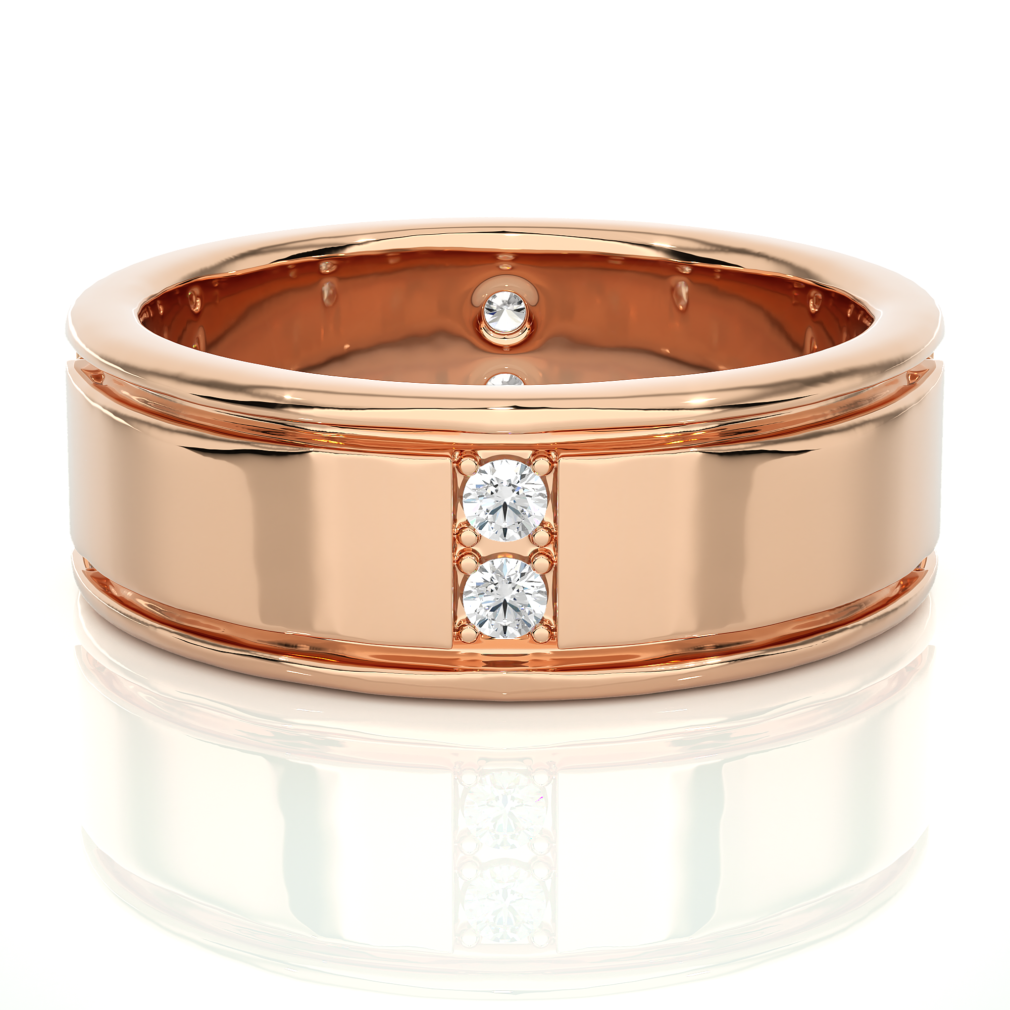 0.28 Carat IJ Color VS1 Clarity Diamond Studded Natural Diamond Ring.